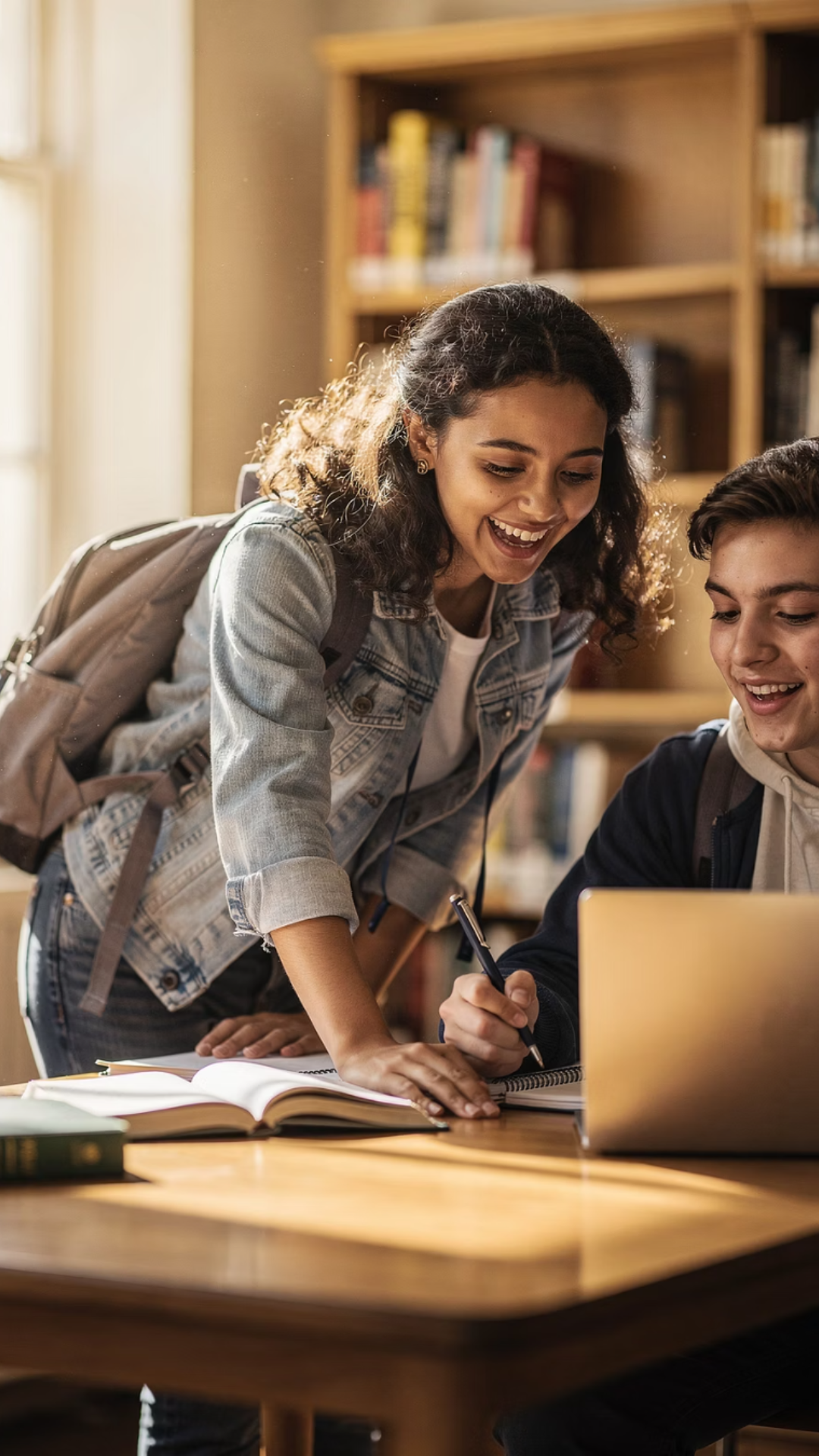 Student engaged in advanced academic coursework